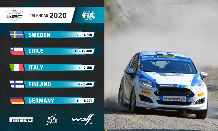 The FIA announced Junior WRC 2020 calendar!