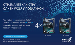 АКЦИЯ! ПОЛУЧИ КАНИСТРУ WOLF В ПОДАРОК!