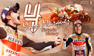 Marc Marquez celebrated his victory at the Catalan GP