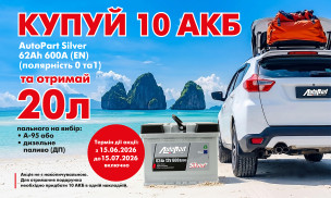 ЗАПРАВСЯ НА 20 ЛІТРІВ З AUTOPART!
